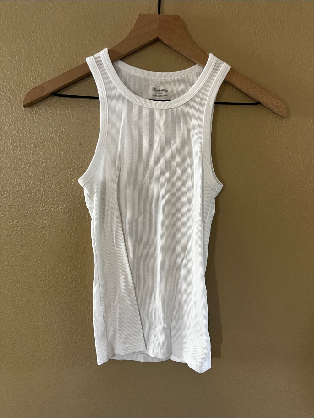 High Neck Ribbed Tank